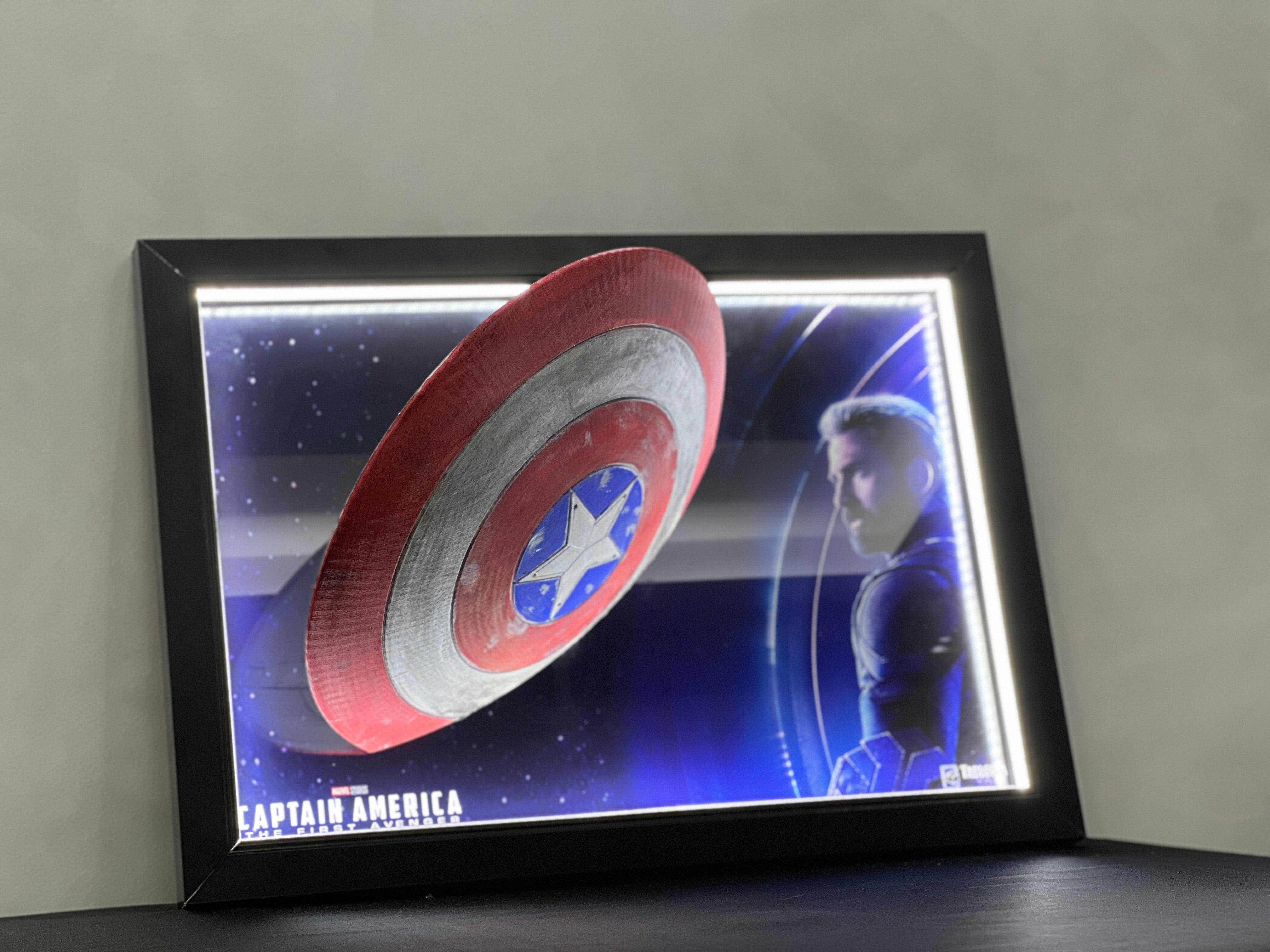 “Captain America 3d portrait”