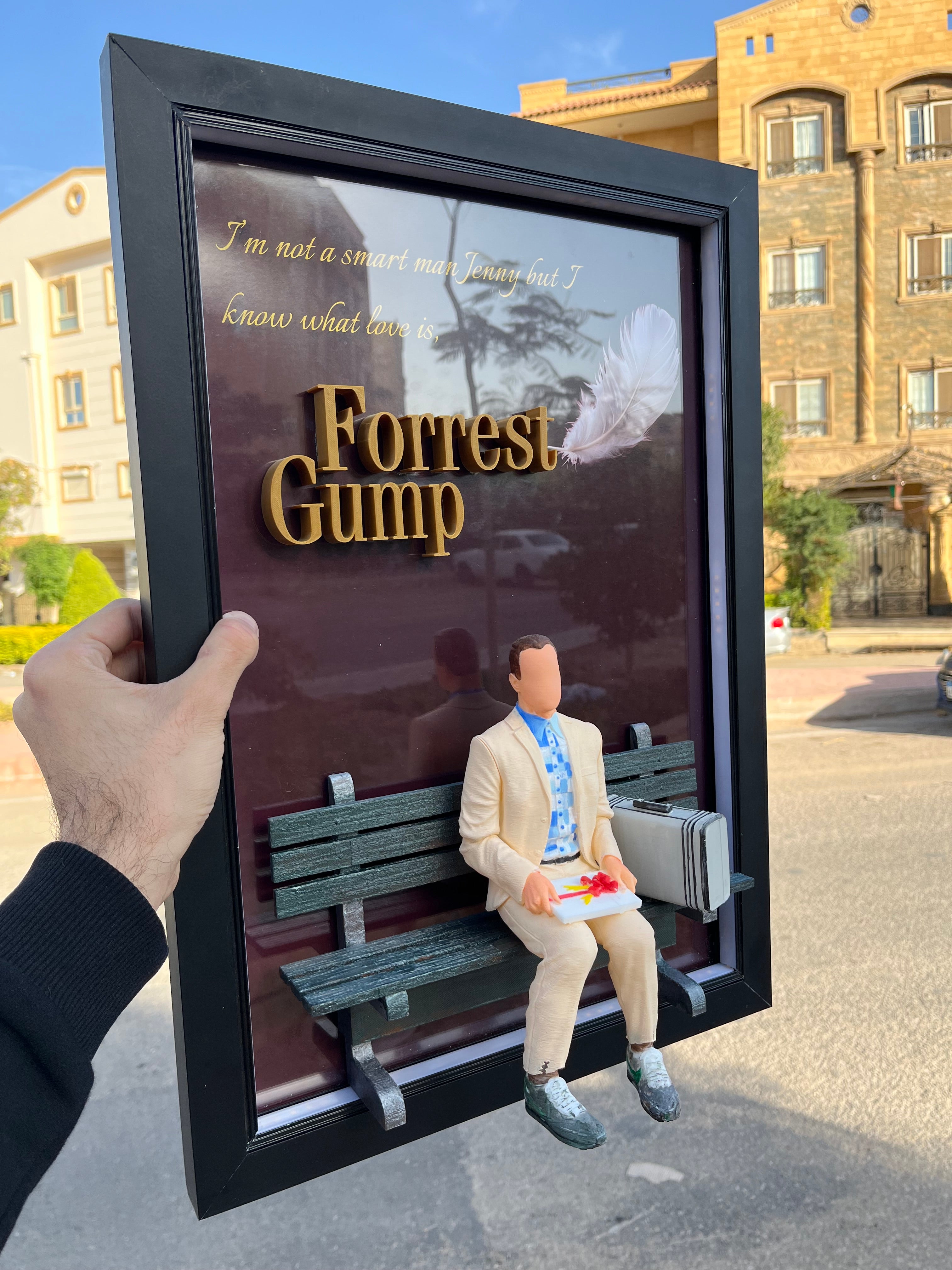 “Forrest Gump 3d portrait”