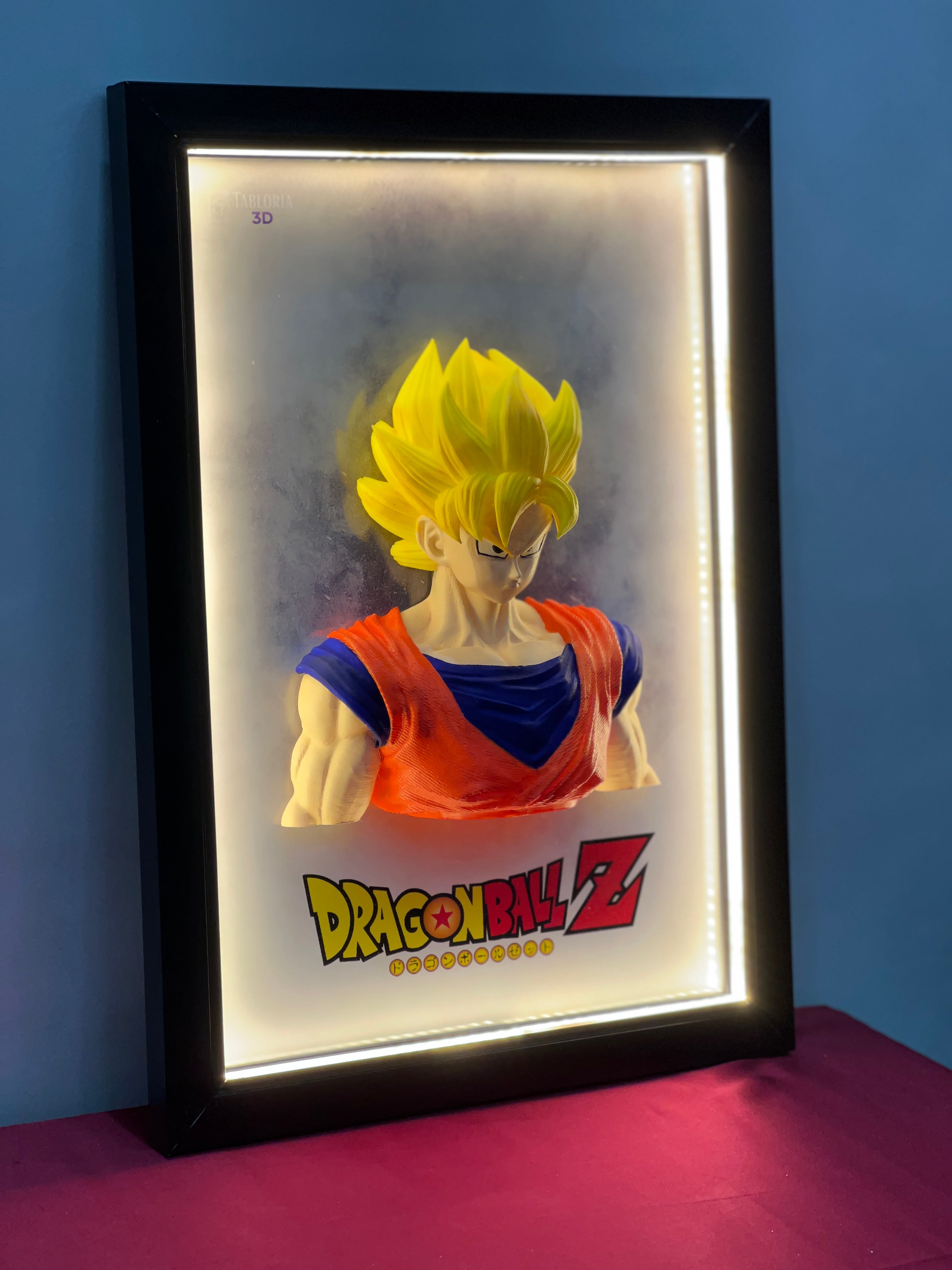 “Goku 3d portrait”