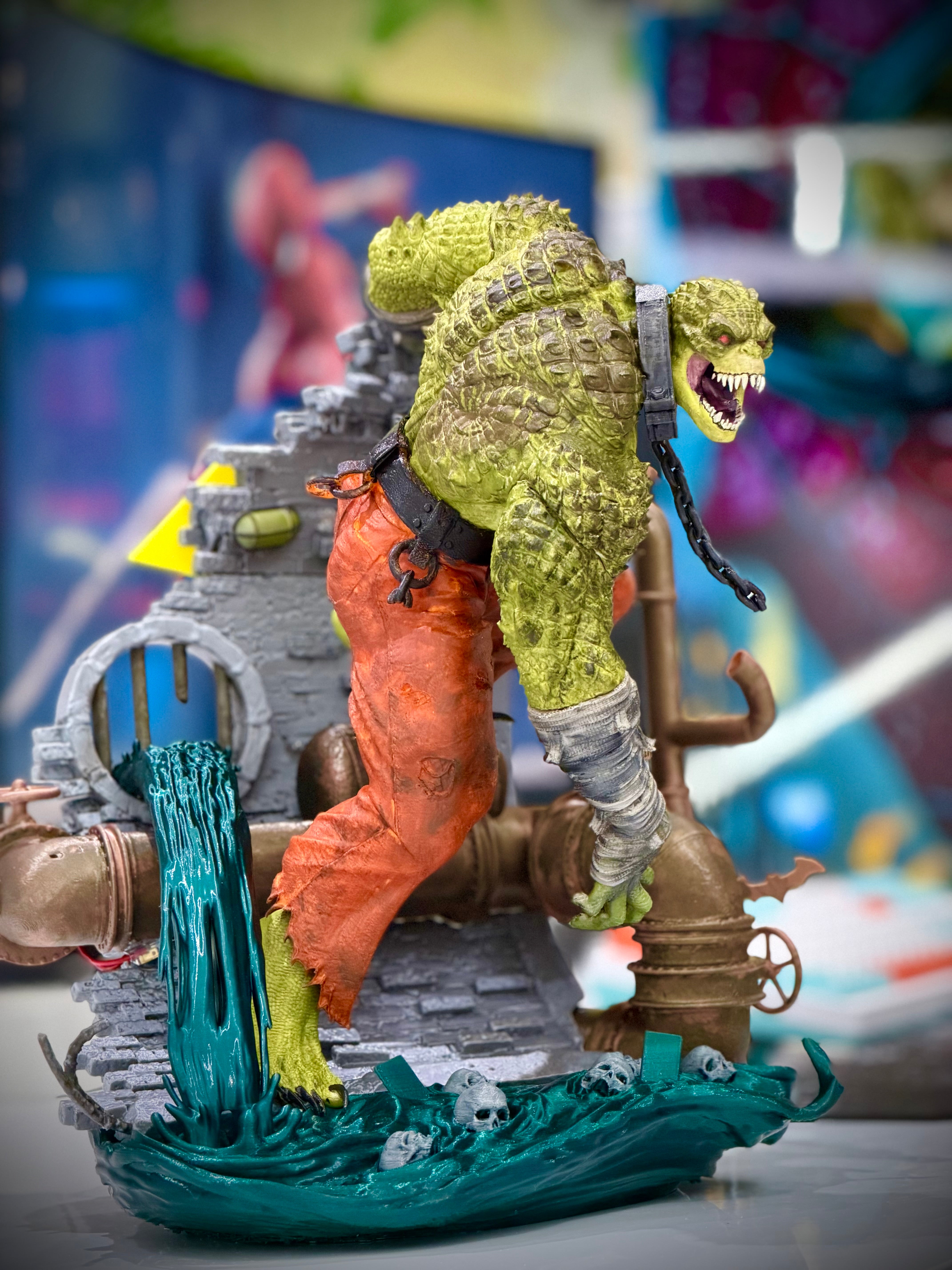 “Killer croc 3d portrait”