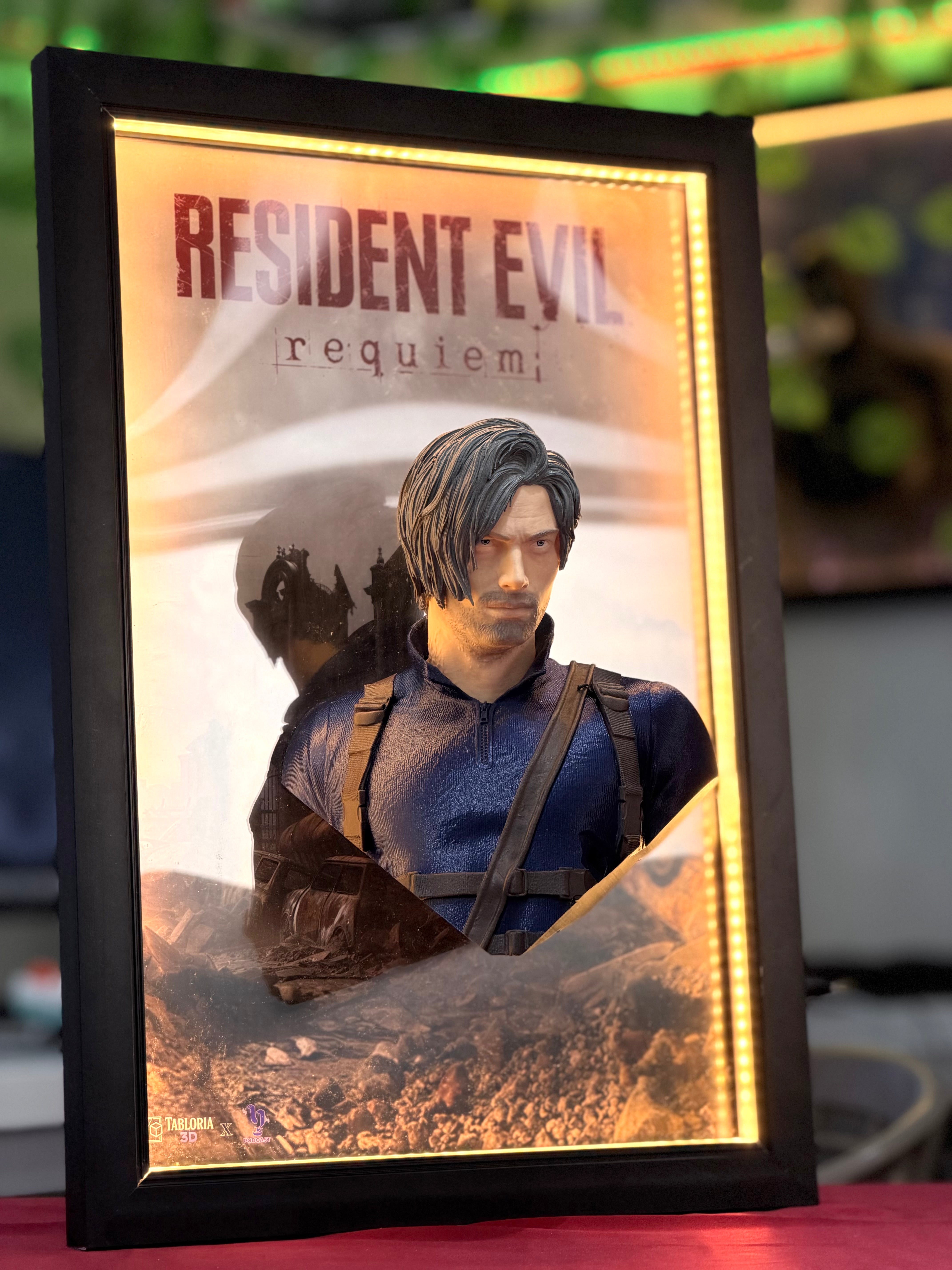 “Leon kennedy 3d portrait”