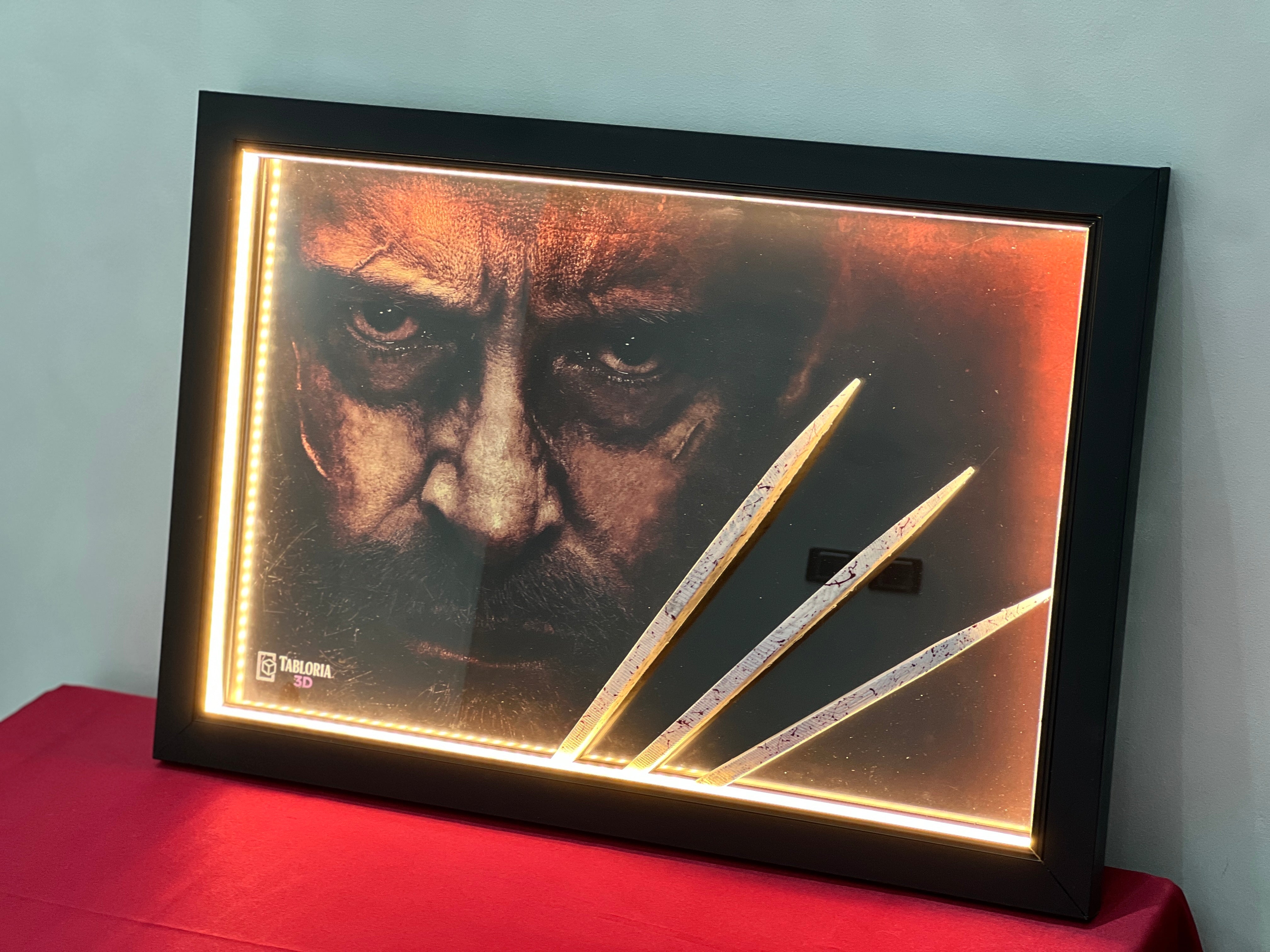 “Logan claws 3d portrait”