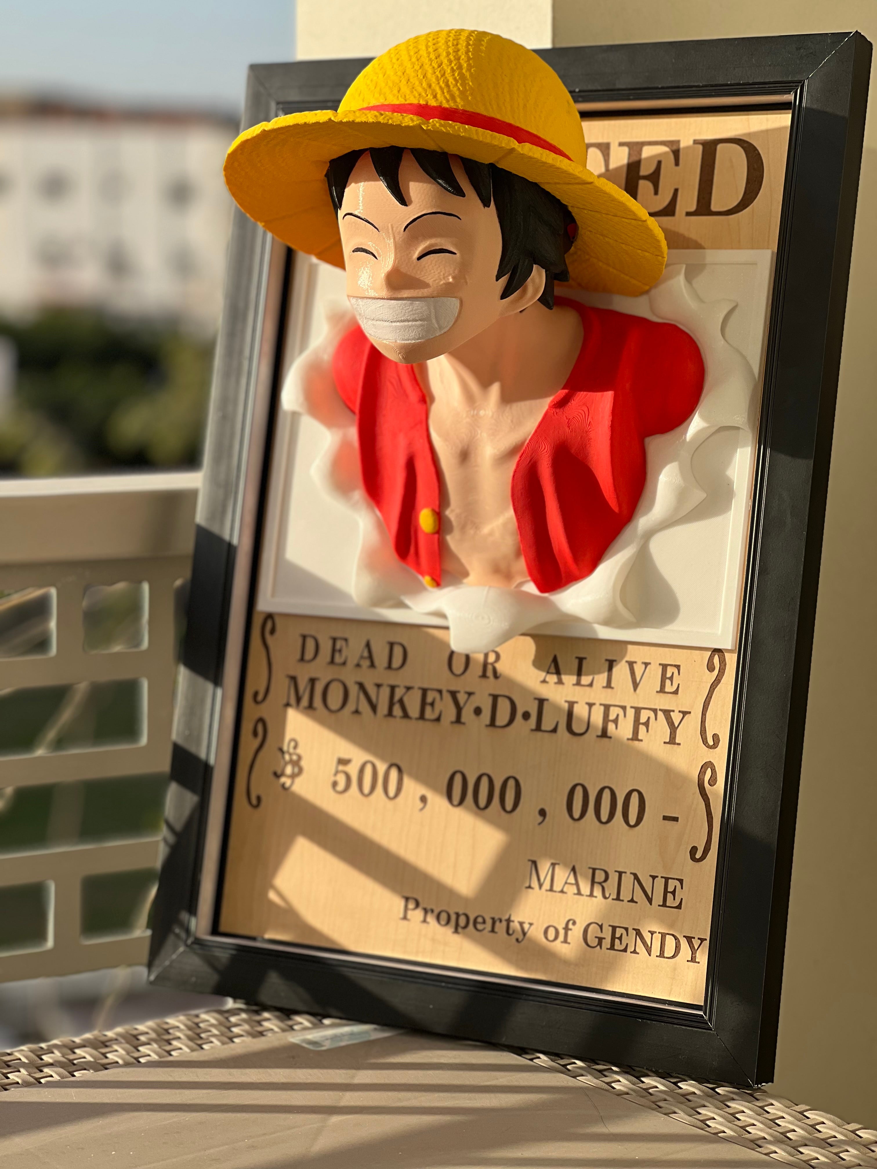 “Luffy 3d wanted poster”