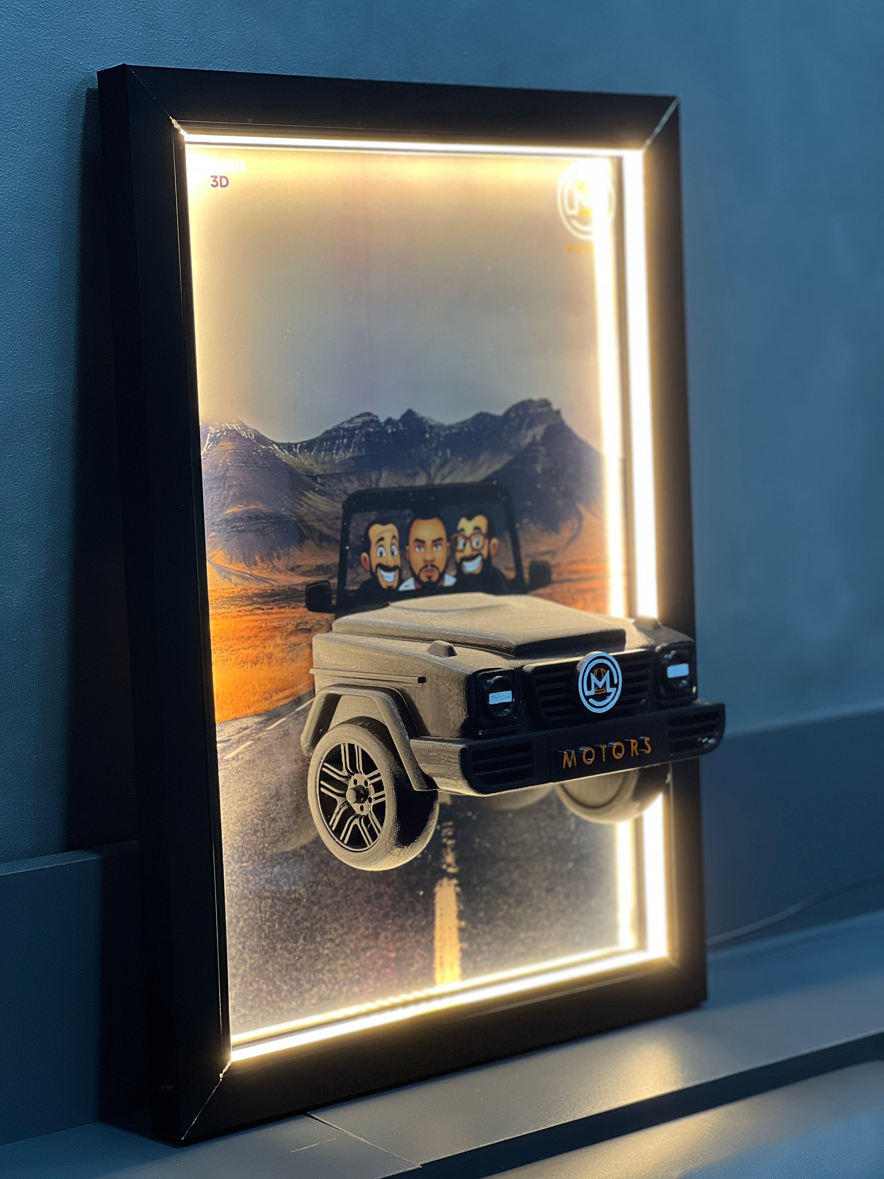 “Mercedes car 3d portrait”