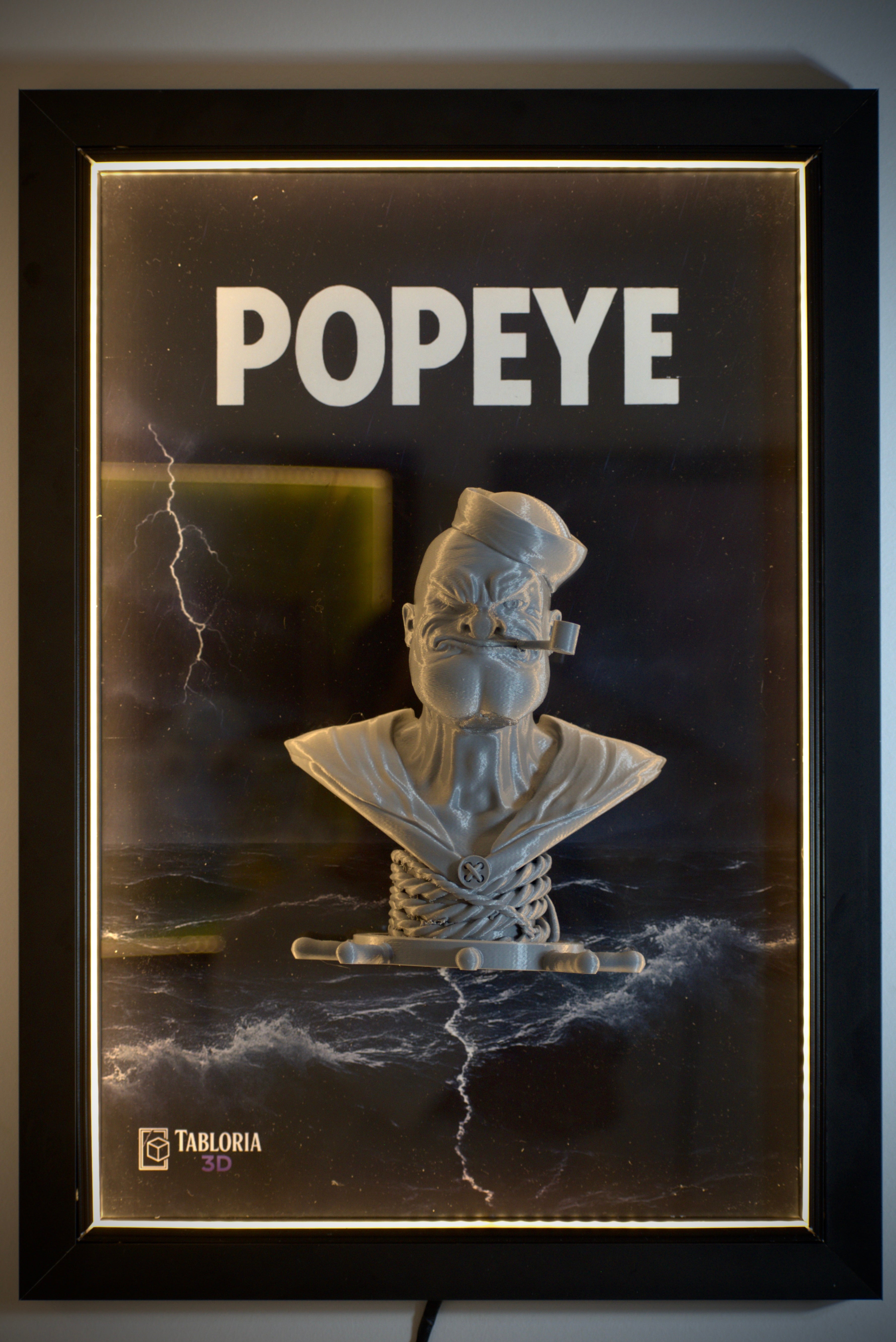 “Popeye 3d portrait”
