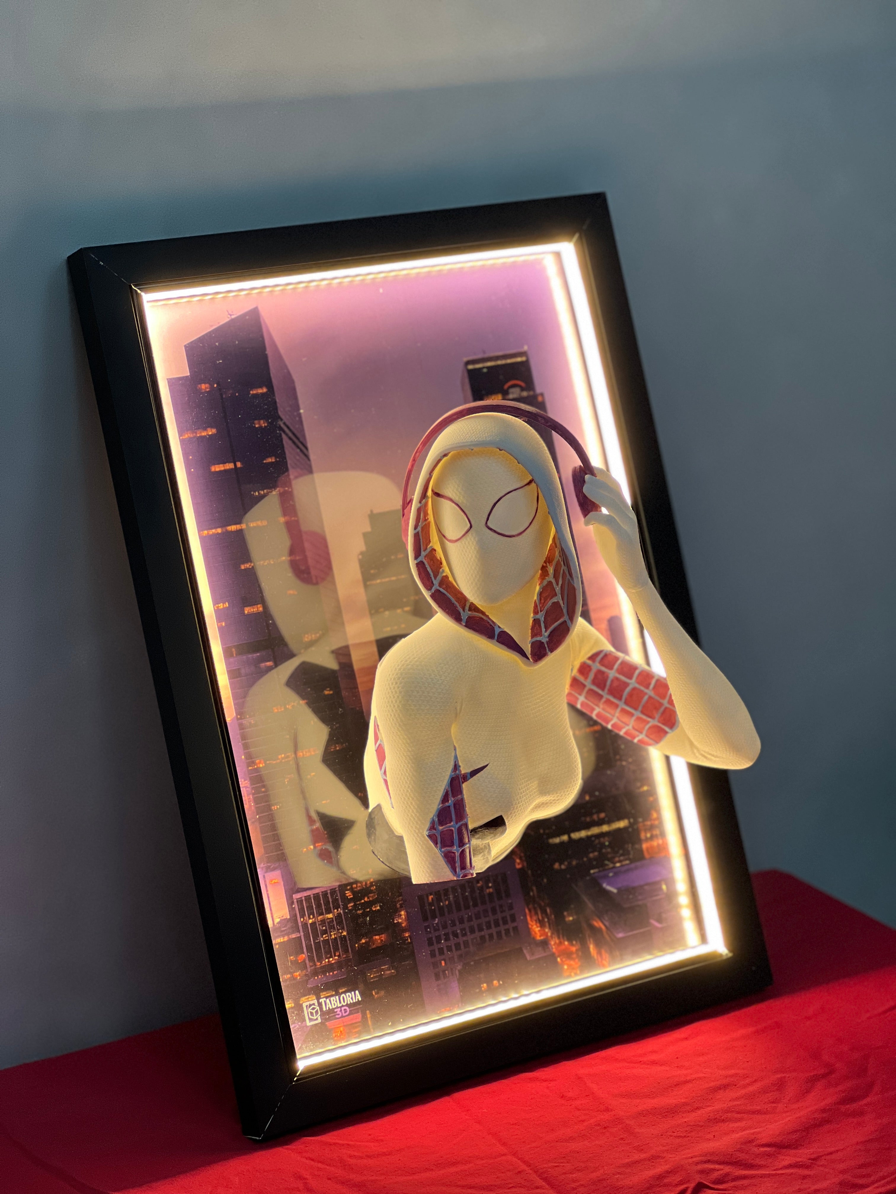 “Spidergwen 3d portrait”