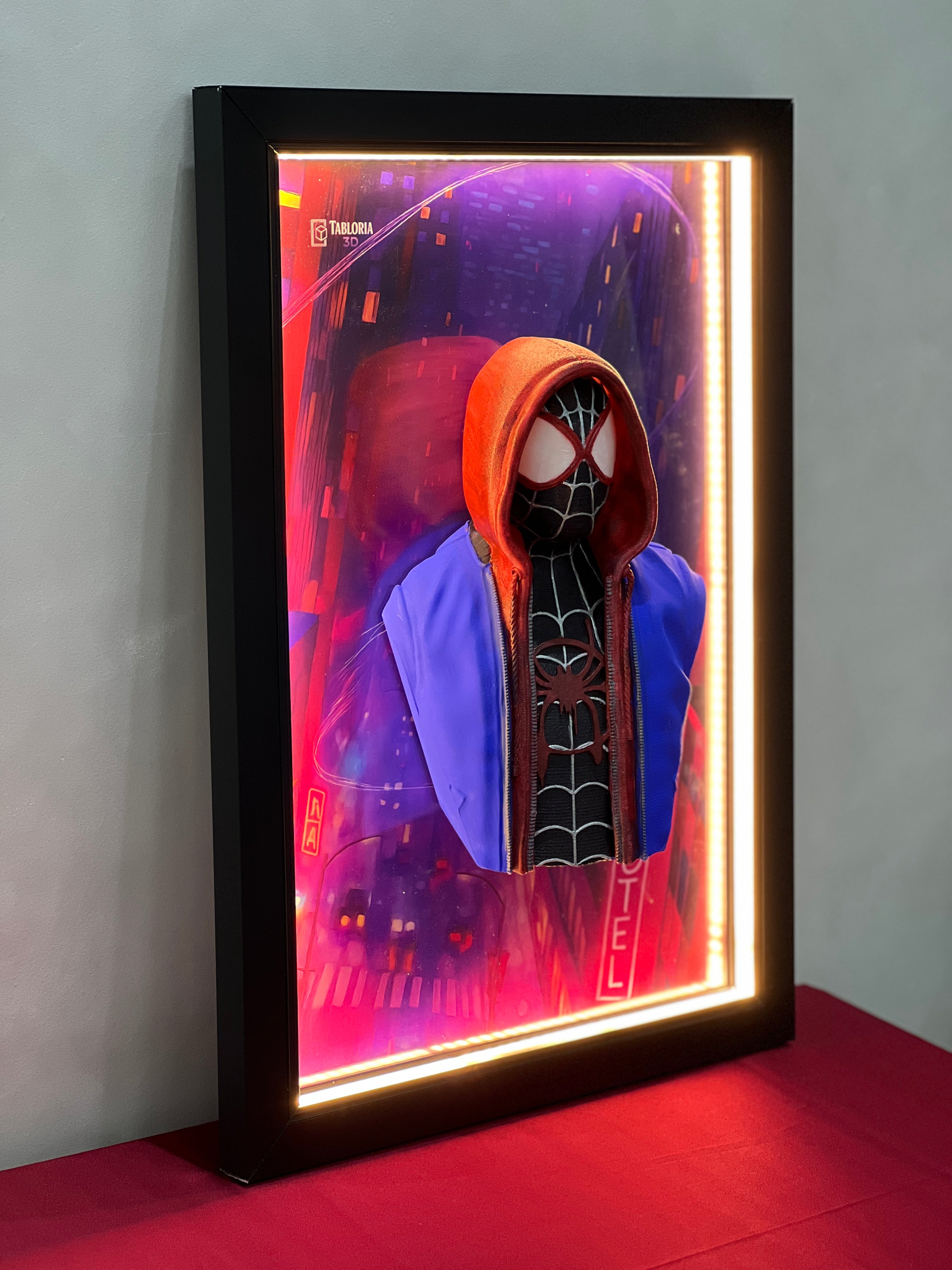 “Spiderman Miles 3d portrait”