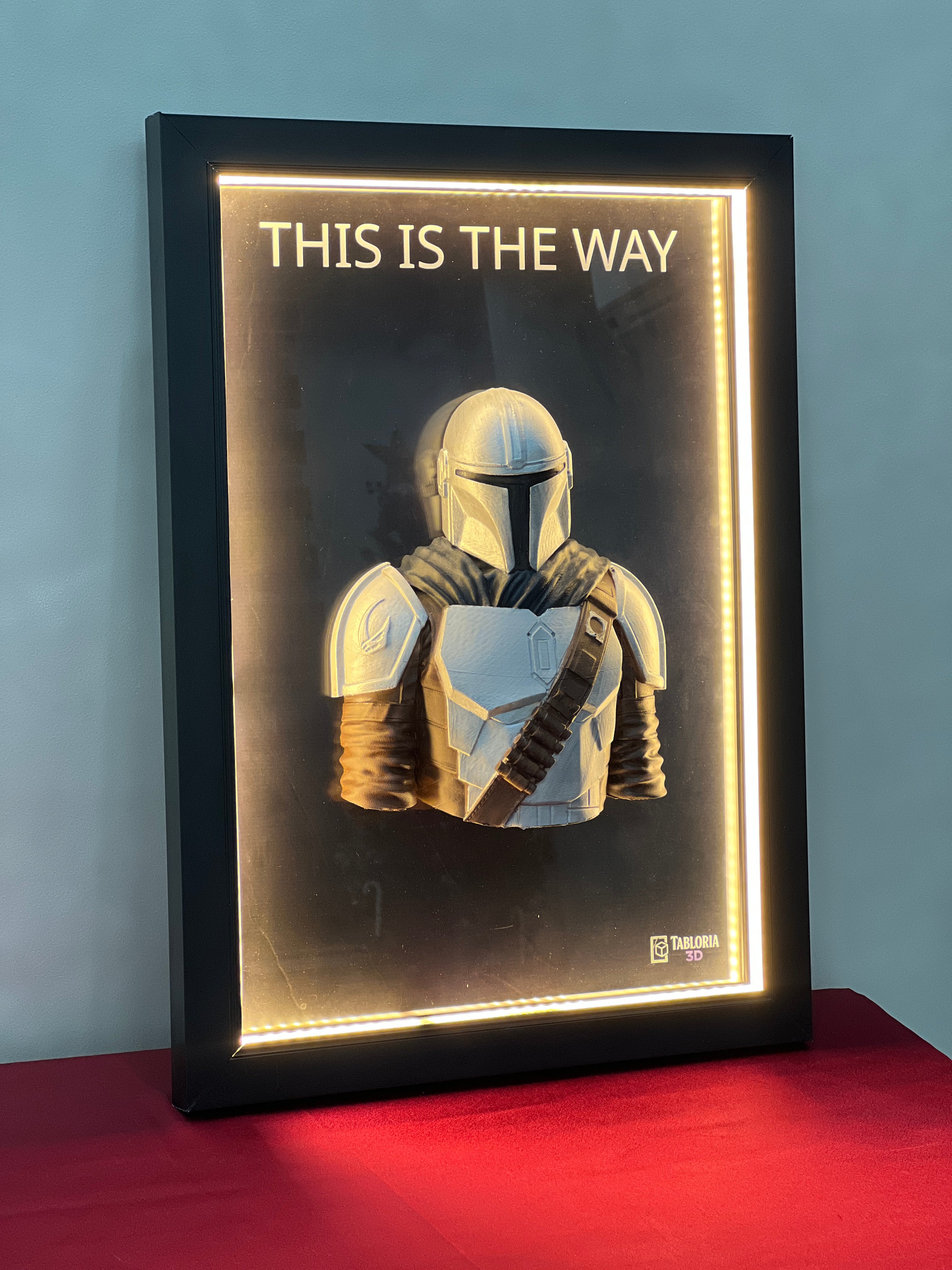 “The Mandalorian 3d portrait”