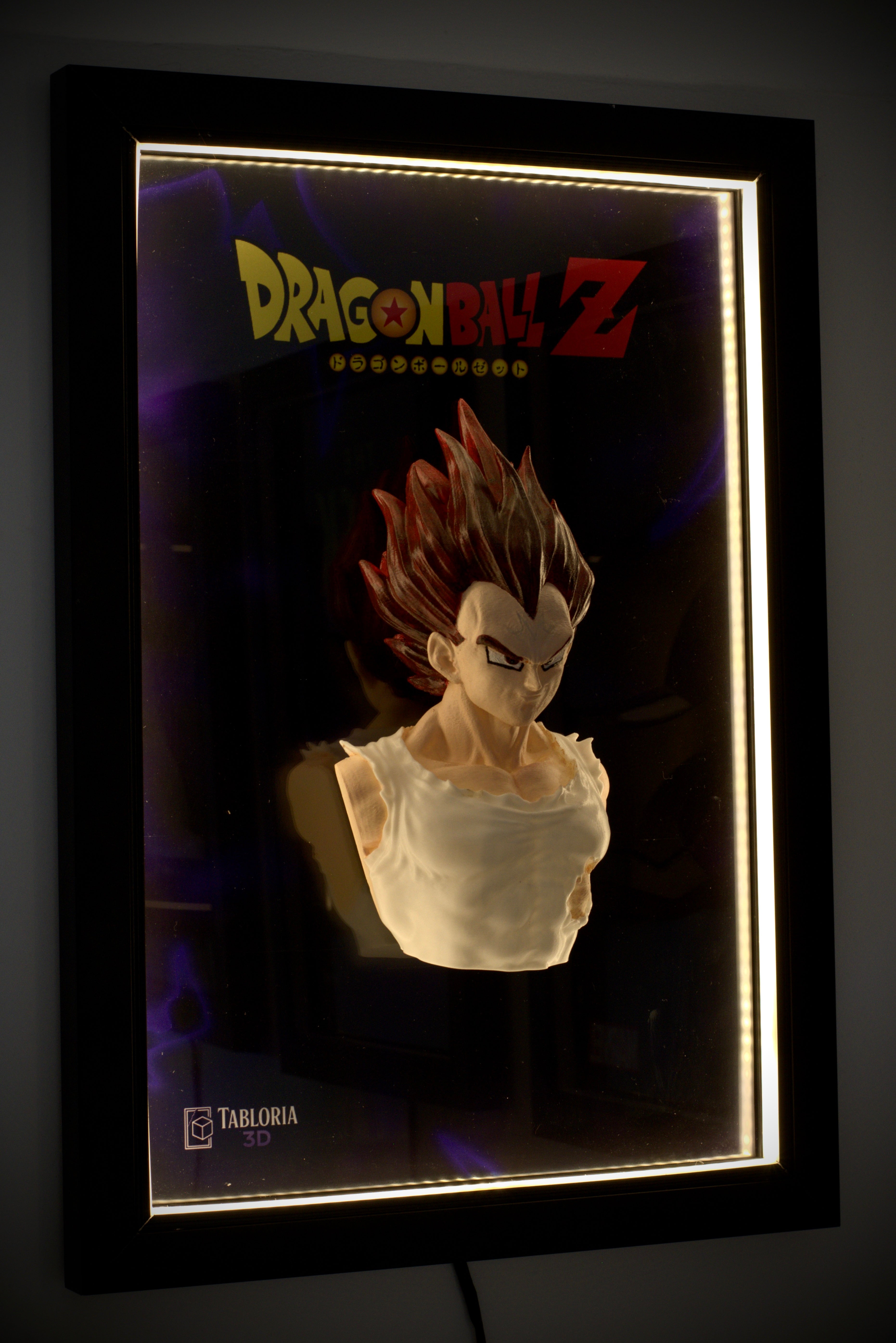 “Vegeta 3d portrait”