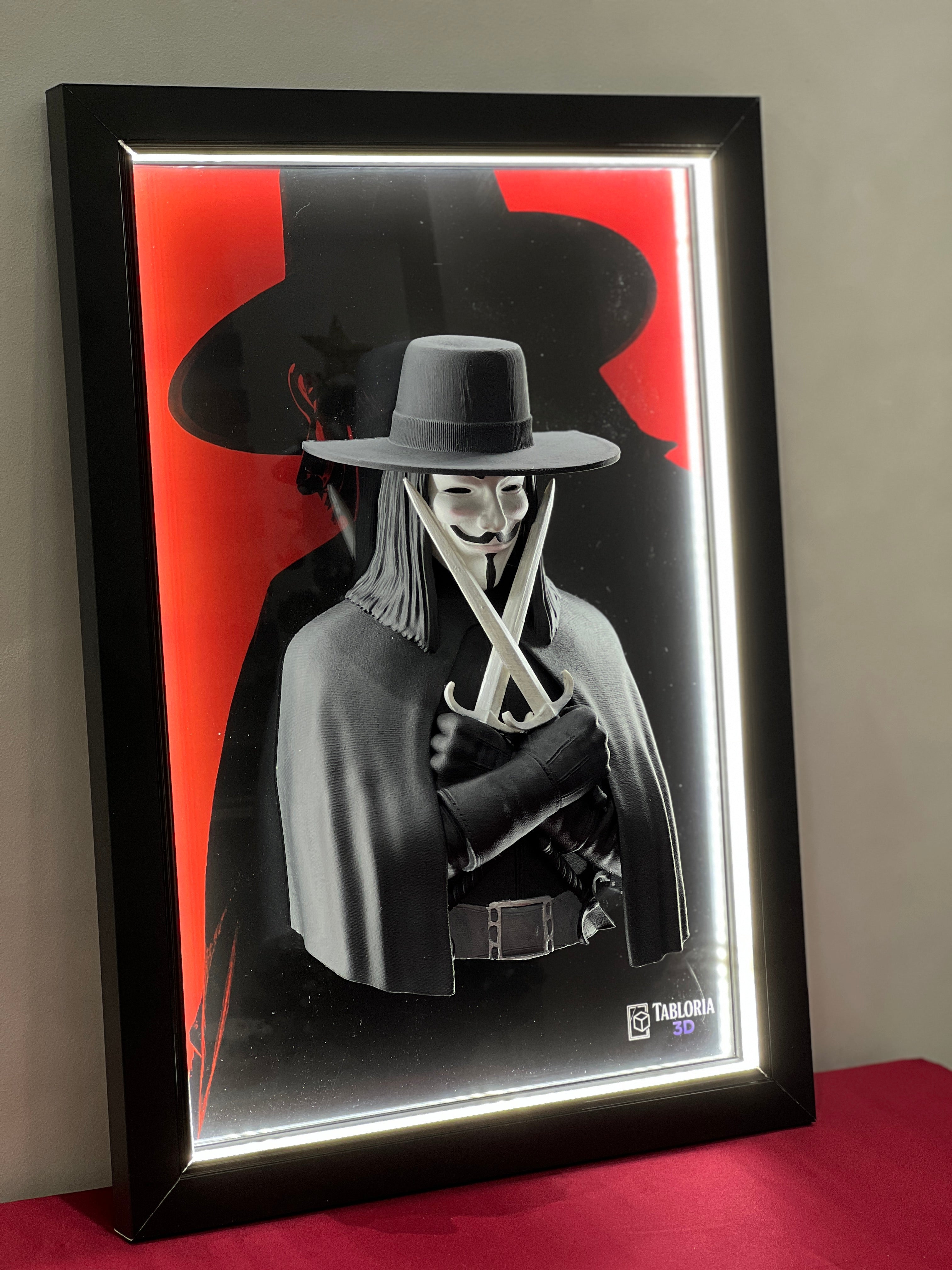 “Vendetta 3d portrait”