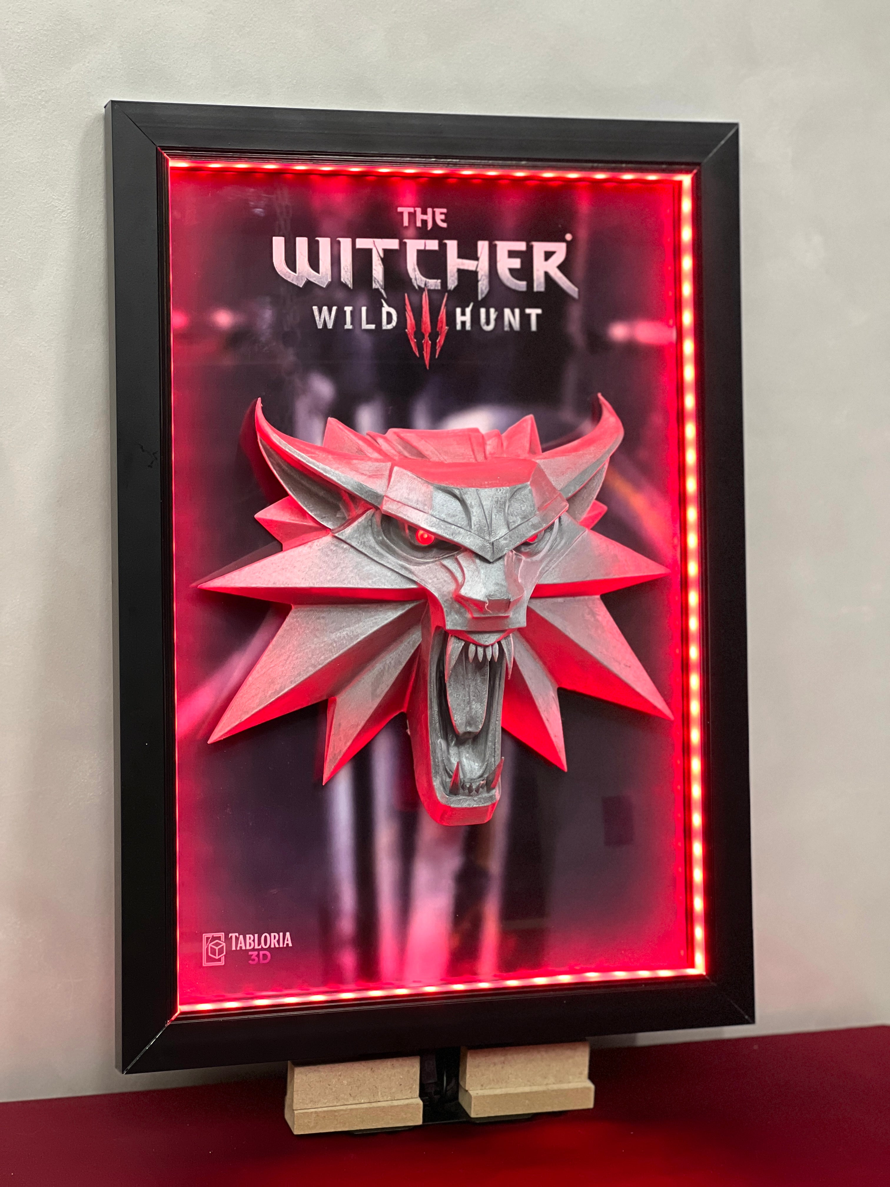 “Witcher Medallion 3d portrait”