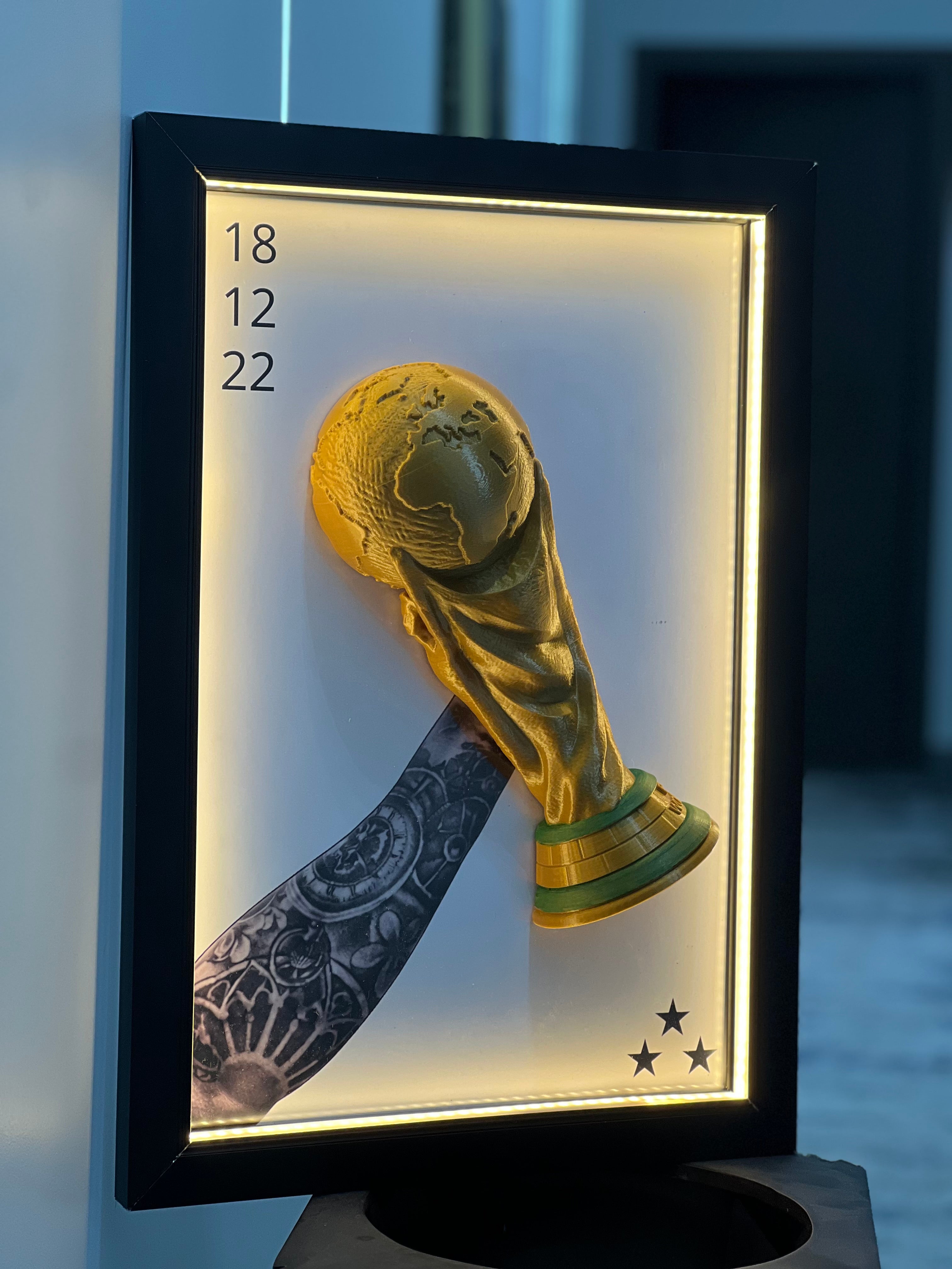 “World cup 3d portrait”